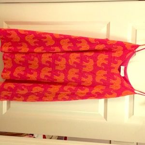 Pink and orange Elephant dress